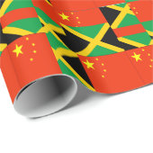 chinesisch-jamaikanisch geschenkpapier (Rolleneckpunkt)