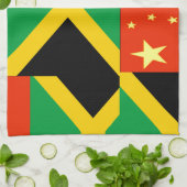 chinesisch-jamaikanisch geschirrtuch (Gefaltet)