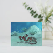 Chinesisch/Japanisch-Wasserdrache-Postkarte Postkarte (Stehend Vorderseite)