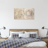 Chinesisch-Koreanische Weltkarte Leinwanddruck (Insitu (Schlafzimmer))