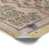 Chinesisch-Koreanische Weltkarte Poster (Ecke)