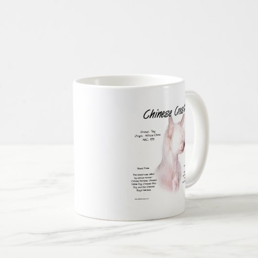 Chinesisch-kreiertes (haarloses) Geschichtsdesign Kaffeetasse (VorderseiteRechts)