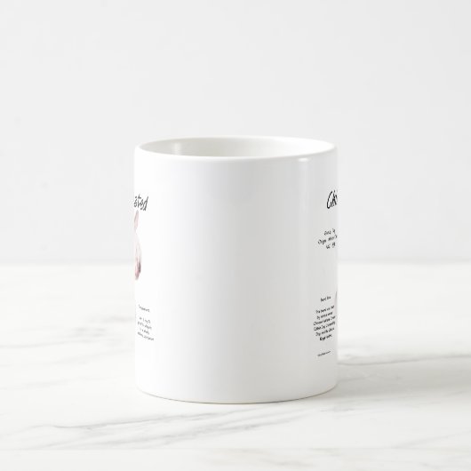 Chinesisch-kreiertes (haarloses) Geschichtsdesign Kaffeetasse (Mittel)