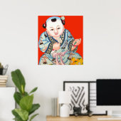Chinesisch lachen Viel Glück New Years Buddha Art Poster (Heimbüro)