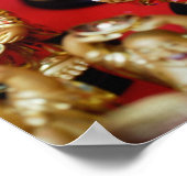 Chinesisch lacht Buddhas Poster (Ecke)