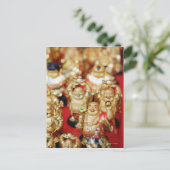 Chinesisch lacht Buddhas Postkarte (Stehend Vorderseite)