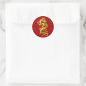 Chinesisch Lucky Gold Dragon Stickers (Tasche)