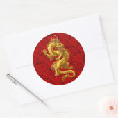 Chinesisch Lucky Gold Dragon Stickers (Umschlag)