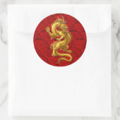 Chinesisch Lucky Gold Dragon Stickers (Tasche)