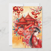 Chinesisch Lunar Year-Gong Xi Fa Cai-chinesische K Einladung (Rückseite)