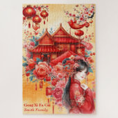 Chinesisch Lunar Year-Gong Xi Fa Cai-chinesische K Puzzle (Vertikal)