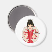 Chinesisch Magnet (Vorderseite/Rückseite)