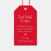 Chinesisch/Montag-Neujahrsgeschenk-Tag Geschenkanhänger (Rückseite)