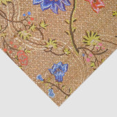 Chinesisch Nanjing Imperial Red-Gold Brocade Seidenpapier (Detail)