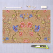 Chinesisch Nanjing Imperial Red-Gold Brocade Seidenpapier (Handwerk)