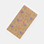 Chinesisch Nanjing Imperial Red-Gold Brocade Serviette (Ecke)