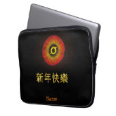Chinesisch neu, wünscht jemandem alles Gute Laptopschutzhülle (Vorderseite Links)