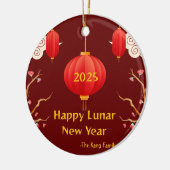 Chinesisch Neues Jahr 2025 Keramik Ornament (Links)