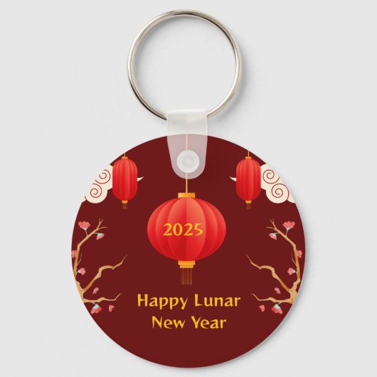 Chinesisch Neues Jahr 2025 Schlüsselanhänger (Vorderseite)