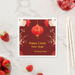 Chinesisch Neues Jahr 2025 Serviette