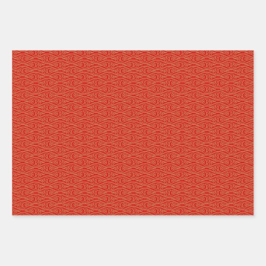 Chinesisch Neues Jahr Auspicious Clouds xiáng yún Geschenkpapier Set (Vorderseite 3)