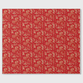 Chinesisch Neues Jahr des Feuerpferdes 2026 Geschenkpapier (Flach)