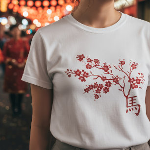 Chinesisch Neues Jahr des Feuerpferdes 2026 T-Shirt