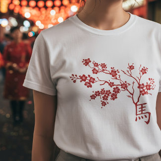 Chinesisch Neues Jahr des Feuerpferdes 2026 T-Shirt