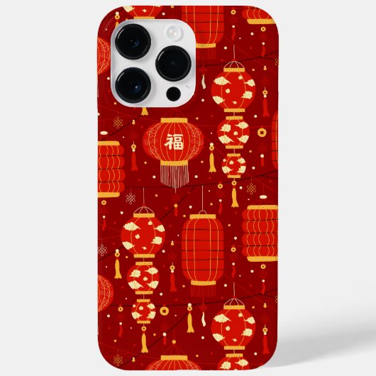 Chinesisch Neues Jahr Red Lucky Red Lanterns Case-Mate iPhone Hülle (Rückseite)