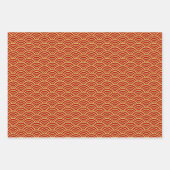 Chinesisch Neues Jahr Traditionelles Muster W3PS Geschenkpapier Set (Vorderseite 2)