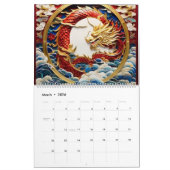 Chinesisch Neujahr Dragon Surreal Fantasy Art Kalender (Mär 2026)