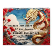 Chinesisch Neujahr Dragon Surreal Fantasy Art Kalender (Titelbild)