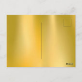 Chinesisch Neujahr Gold und Rotes Pferd Postkarte (Rückseite)