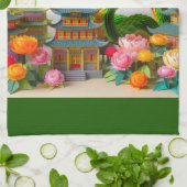 Chinesisch Neujahr grüne Schlange 2025 KT7 Geschirrtuch (Gefaltet)