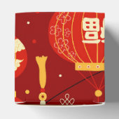 Chinesisch Neujahr Red Lanterns Gefälligkeitsbox Geschenkschachtel (Oben)