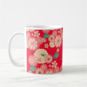 Chinesisch-Neujahrsblumen Muster Boho-chic Kaffeetasse (Links)