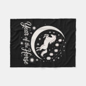 Chinesisch New Years 2026 Reiter-Laternendekor Fleecedecke (Vorderseite (Horizontal))
