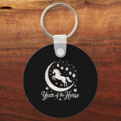 Chinesisch New Years 2026 Reiter-Laternendekor Schlüsselanhänger (Vorderseite)