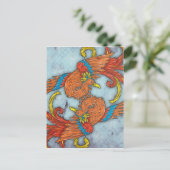 Chinesisch Phoenix Postkarte (Stehend Vorderseite)