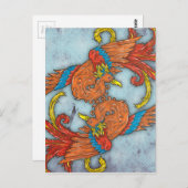 Chinesisch Phoenix Postkarte (Vorne/Hinten)