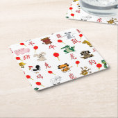 Chinesisch Rechteckiger Pappuntersetzer (angewinkelt)