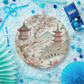 Chinesisch-rosa-Teller Pappteller (Party)