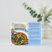 Chinesisch Roter Karpfenrezept Postkarte (Stehend Vorderseite)