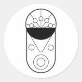 Chinesisch Runder Aufkleber (Vorderseite)