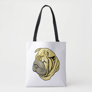 Chinesisch Sharpei Dog Brown Shar Pei Tasche