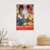 Chinesisch-Sowjetisches Freundschaftspropagandapla Poster (Küche)