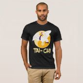 Chinesisch Tai Chi Yin Yang Crane T-Shirt (Vorne ganz)