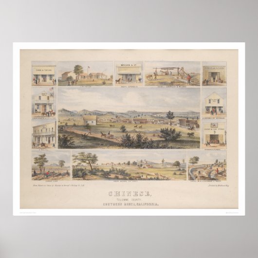 Chinesisch, Tolumne [sic] Landkreis (1300) Poster (Vorne)