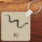 Chinesisch vietnamesische Original Snake Year Mono Schlüsselanhänger (Rückseite)