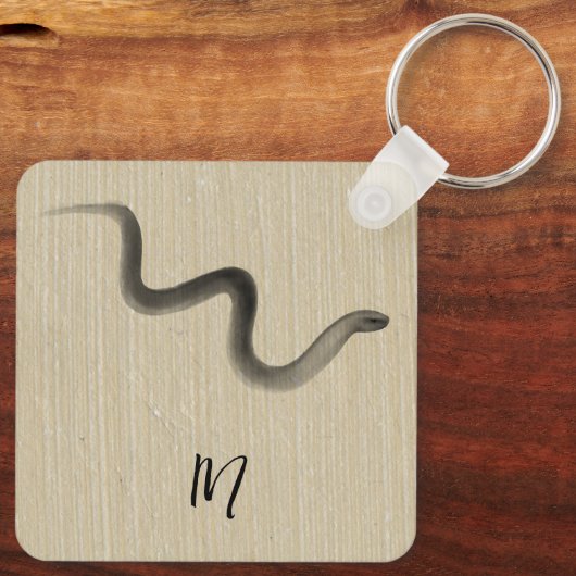 Chinesisch vietnamesische Original Snake Year Mono Schlüsselanhänger (Rückseite)